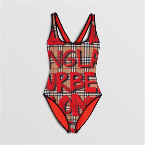 burberry print bathing suit|burberry swimsuit bikini.